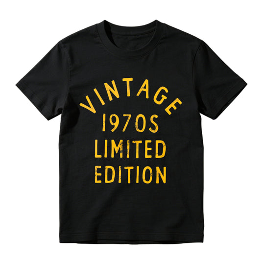 Men's Vintage 1970 Limited Edition T-Shirt – Funny Retro Classic Graphic Tee