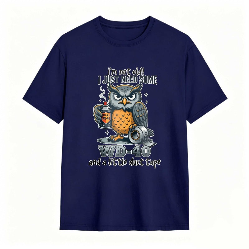 Owl With Wd 40 And Duct Tape Humor Unisex Classic T-shirt
