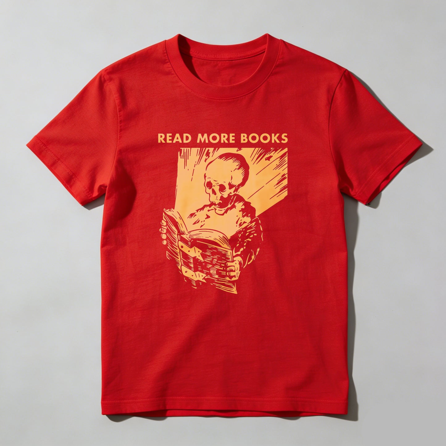 Wardrobecart Read More Books Skull Reading Book Unisex Classic T-shirt