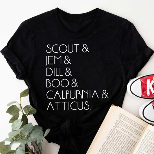 Wardrobecart Scout Jem Dill Boo Calpurnia Atticus Unisex Classic T-shirt