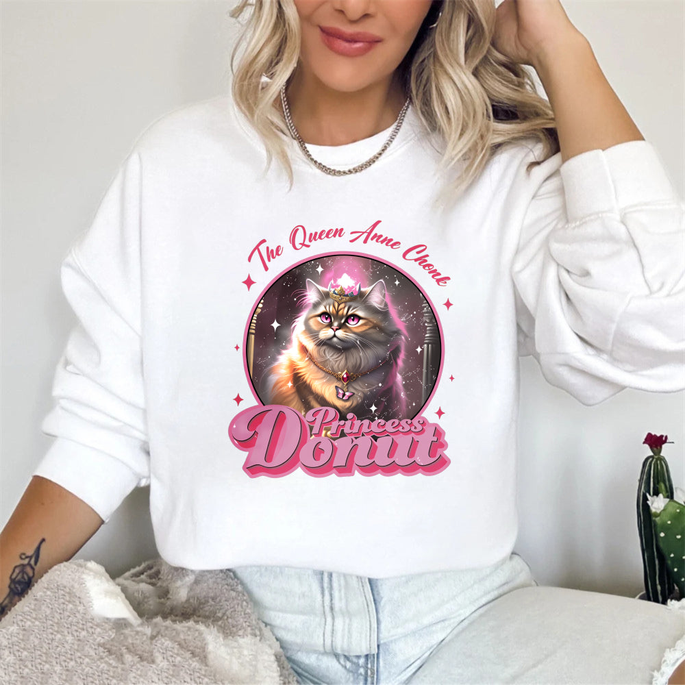 Wardrobecart Cat Princess Dorut The Queen Anne Chant Unisex Classic Sweatshirt
