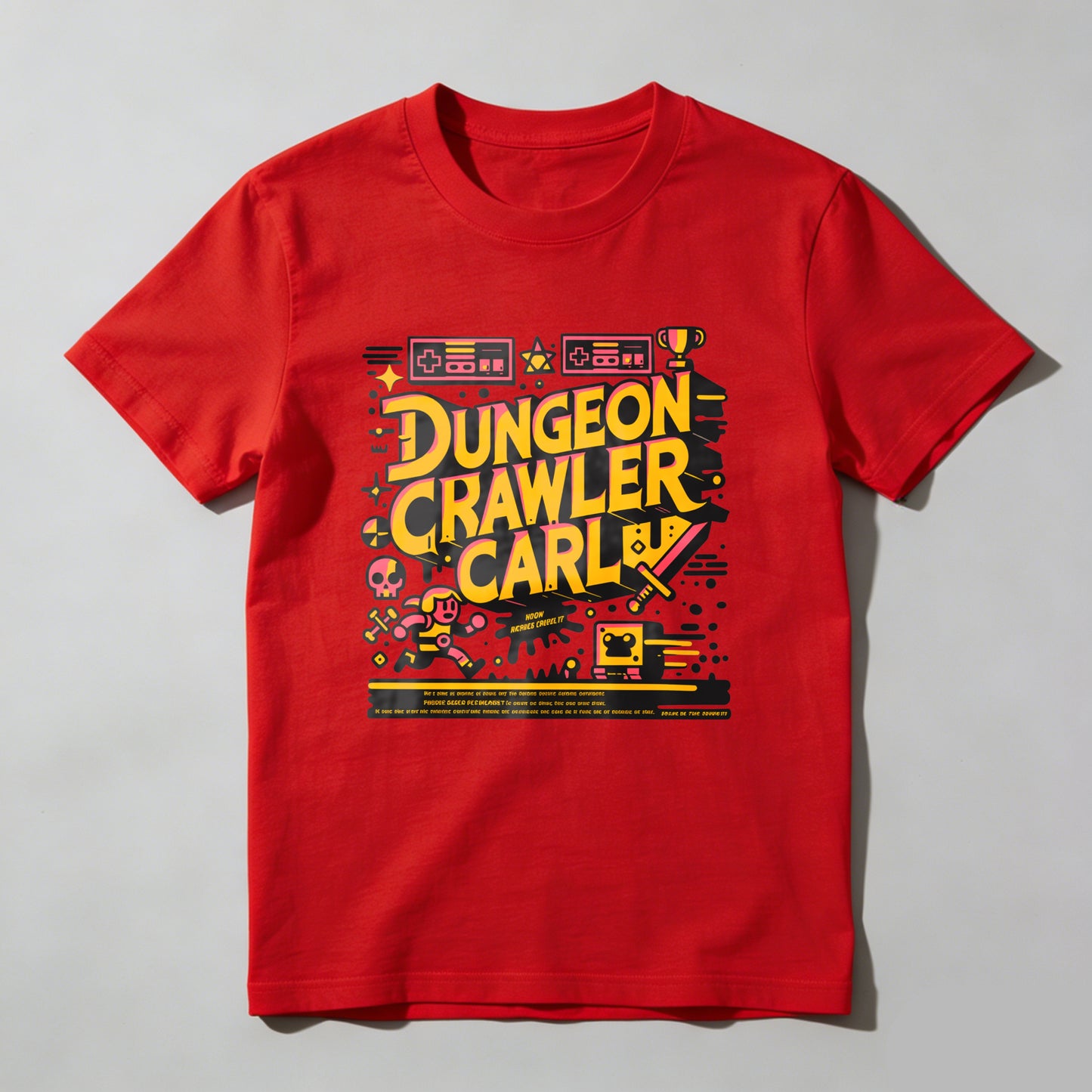 Wardrobecart Dungeon Crawler Carl Game Art Design Unisex Classic T-shirt
