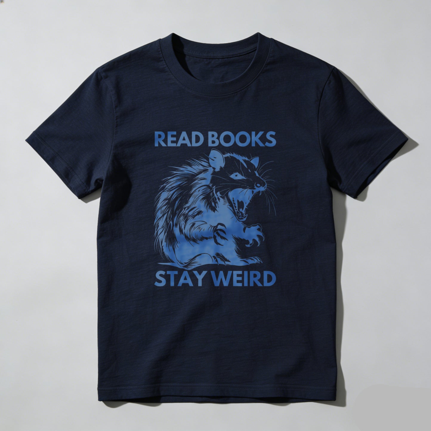 Wardrobecart Read Books Stay Weird Rat Design Unisex Classic T-shirt