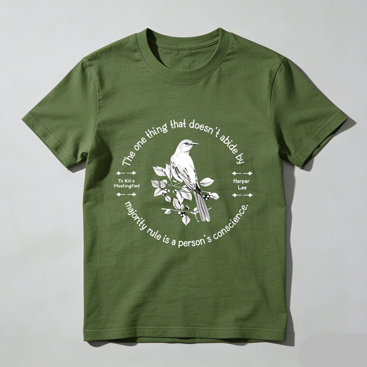 Wardrobecart The One Thing That Doesn't Abide By Majority Rule Is A Person's Conscience Unisex Classic T-shirt