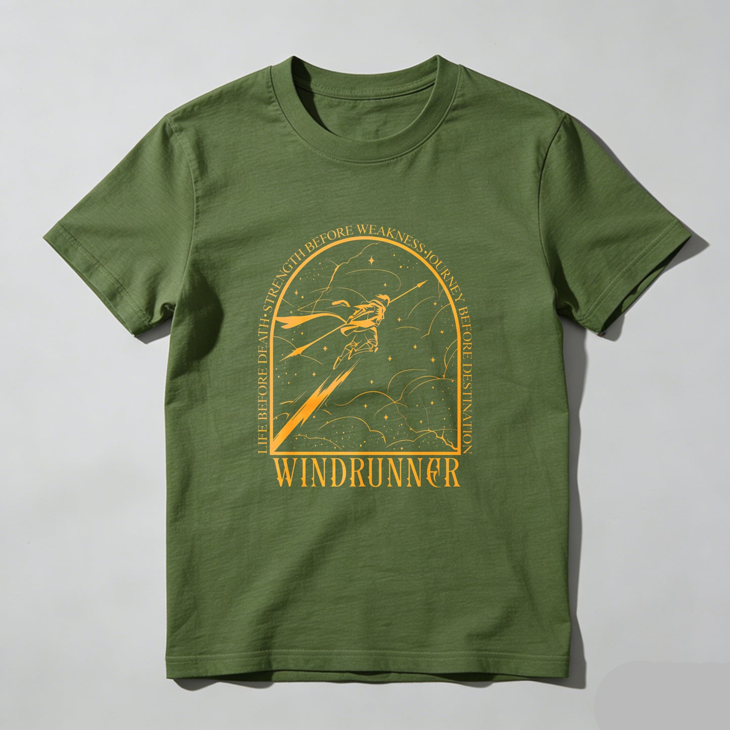 Wardrobecart Windrunner Before Death Strength Before Weakness Unisex Classic T-shirt