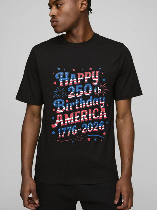 Happy 250th Birthday America 1776 2026 T-shirt