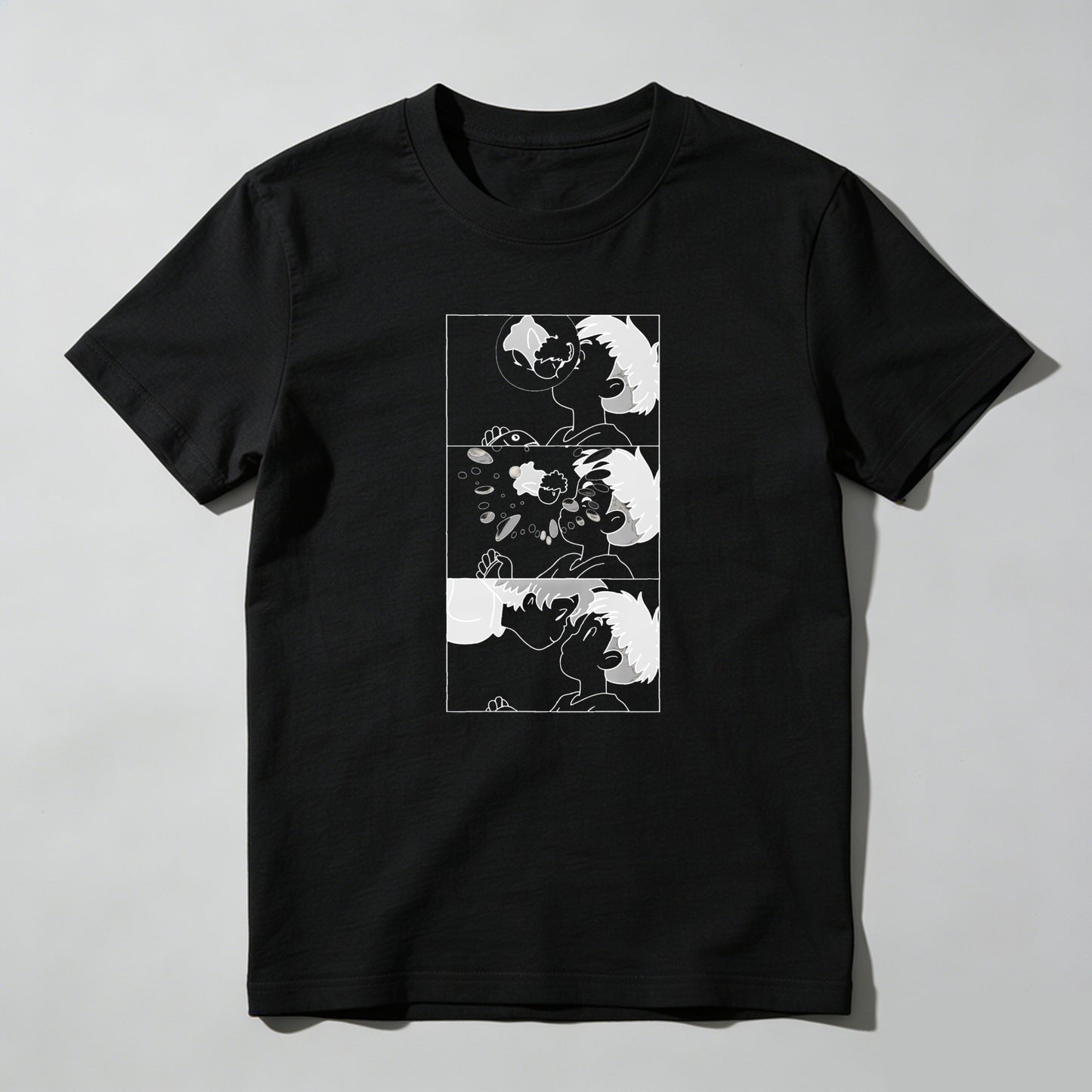 Abstract Artwork With Three Panels tshirt 100% cotton