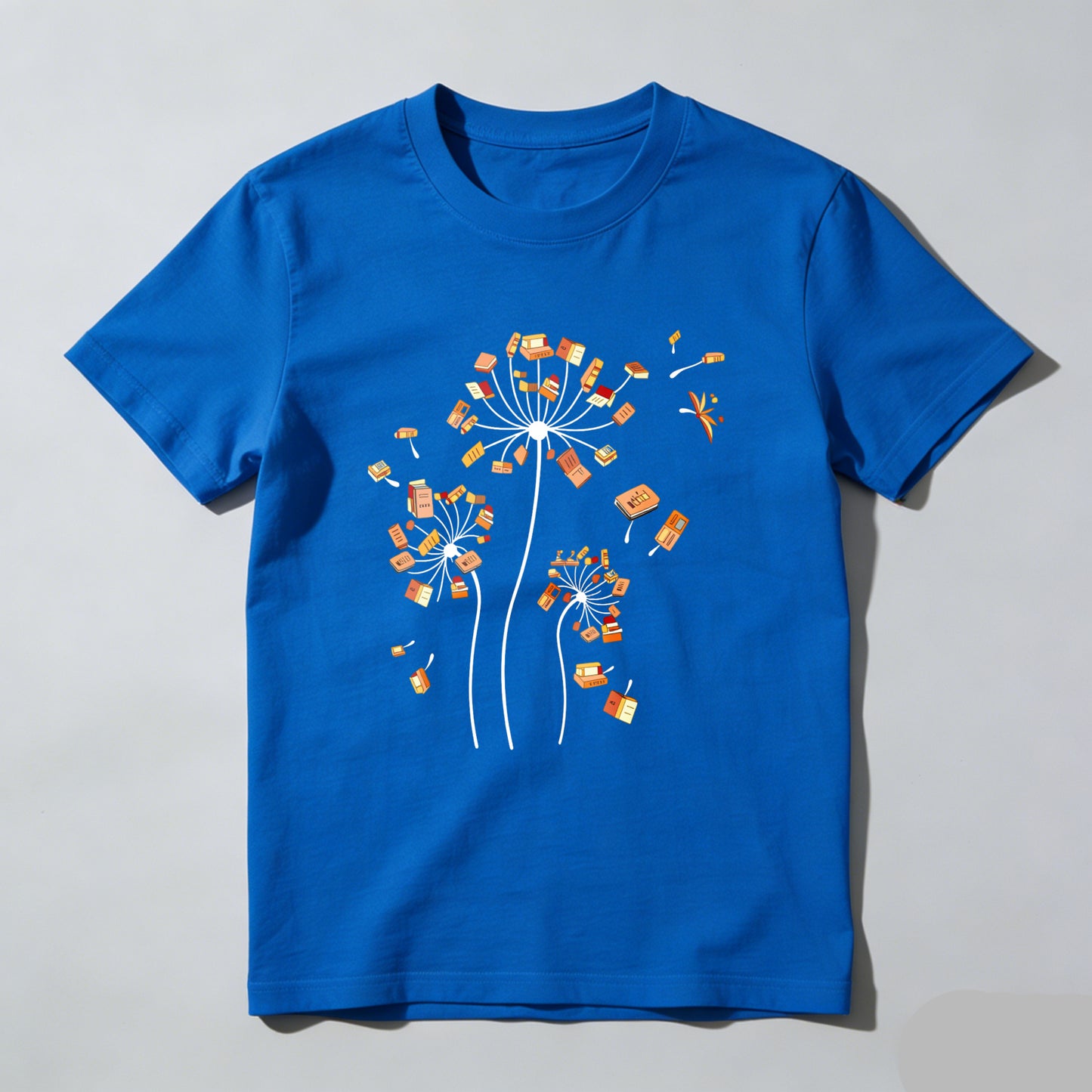 Wardrobecart Dandelion Seeds With Book And Sneaker Unisex Classic T-shirt