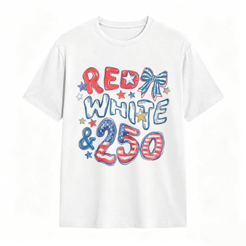 Red White and 250 Comfort Colors 4th of July T-shirt