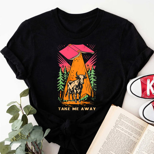 Wardrobecart Mountain Bull Forest Sunset Adventure Take Me Away Unisex Classic T-shirt