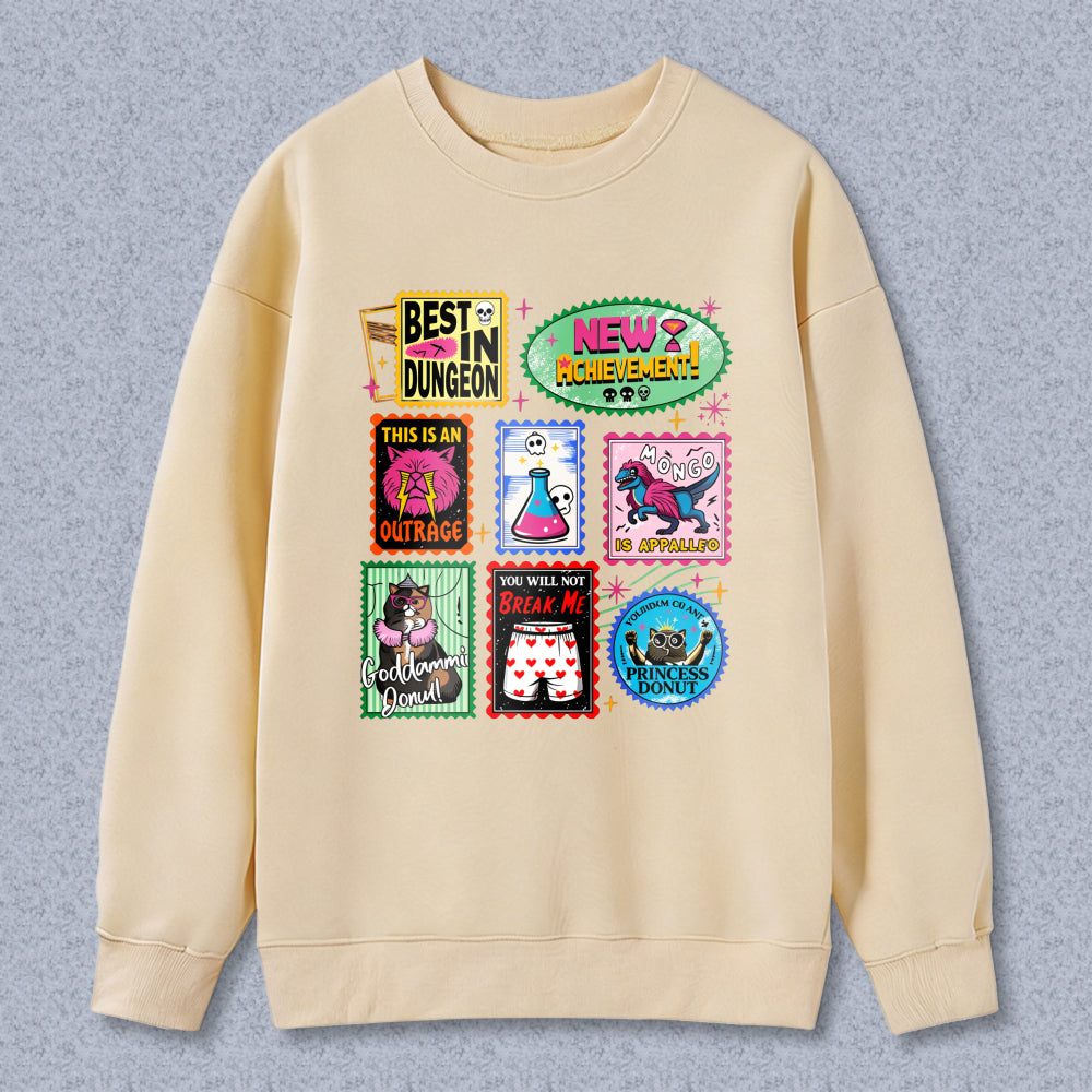 Wardrobecart Best In Dungeon New Achievements This Is An Outrage No Apparatus You Will Not Break Me Good Game My Friend Unisex Classic Sweatshirt