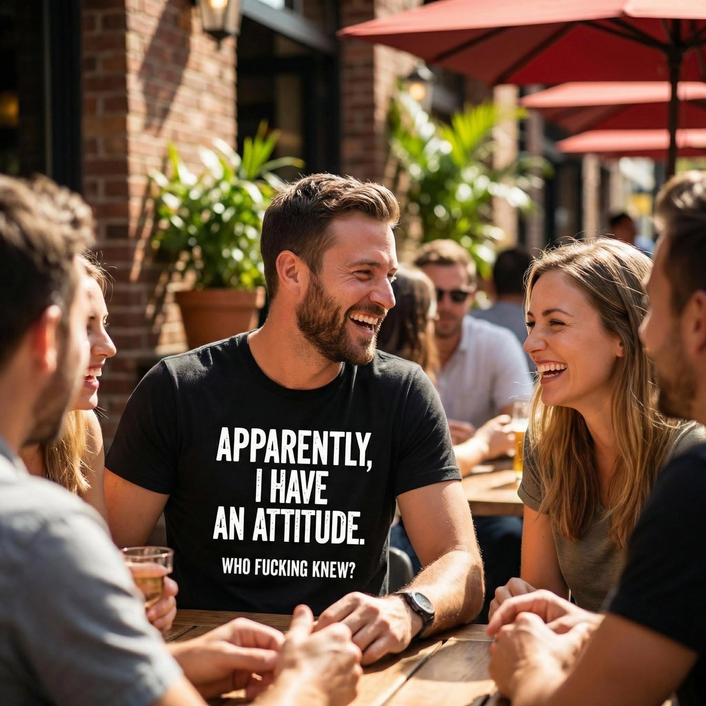 Apparently I Have An Attitude Who Fucking Knew Pure Cotton Short Sleeve T Shirt