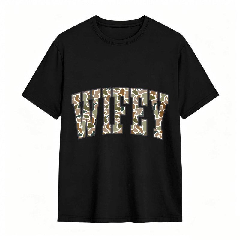 Comfort Colors Camouflage Wifey Shirt
