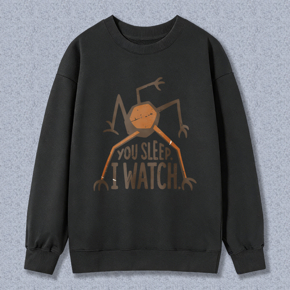 Wardrobecart Spider You Sleep I Watch Unisex Classic Sweatshirt
