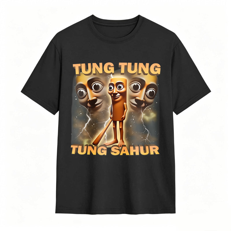 100% Cotton Tung Tung Tung Sahur Graphic Tee