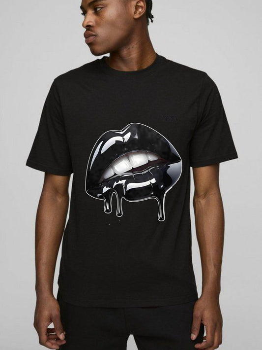 Glossy Lips With Dripping Effect T-shirt