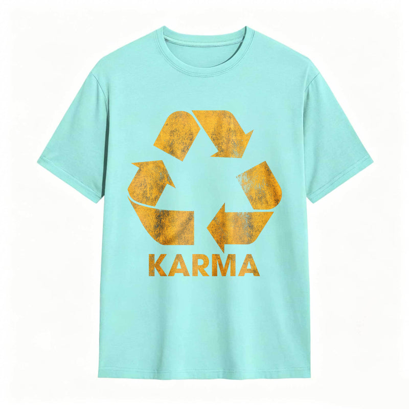 Vintage Karma Recycler Funny Motivational Graphic Tee