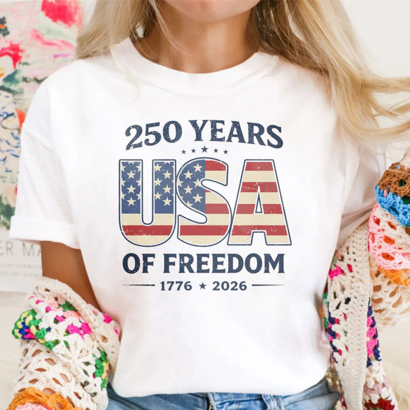 250 Years Usa Of Freedom 1776 2026 T-shirt