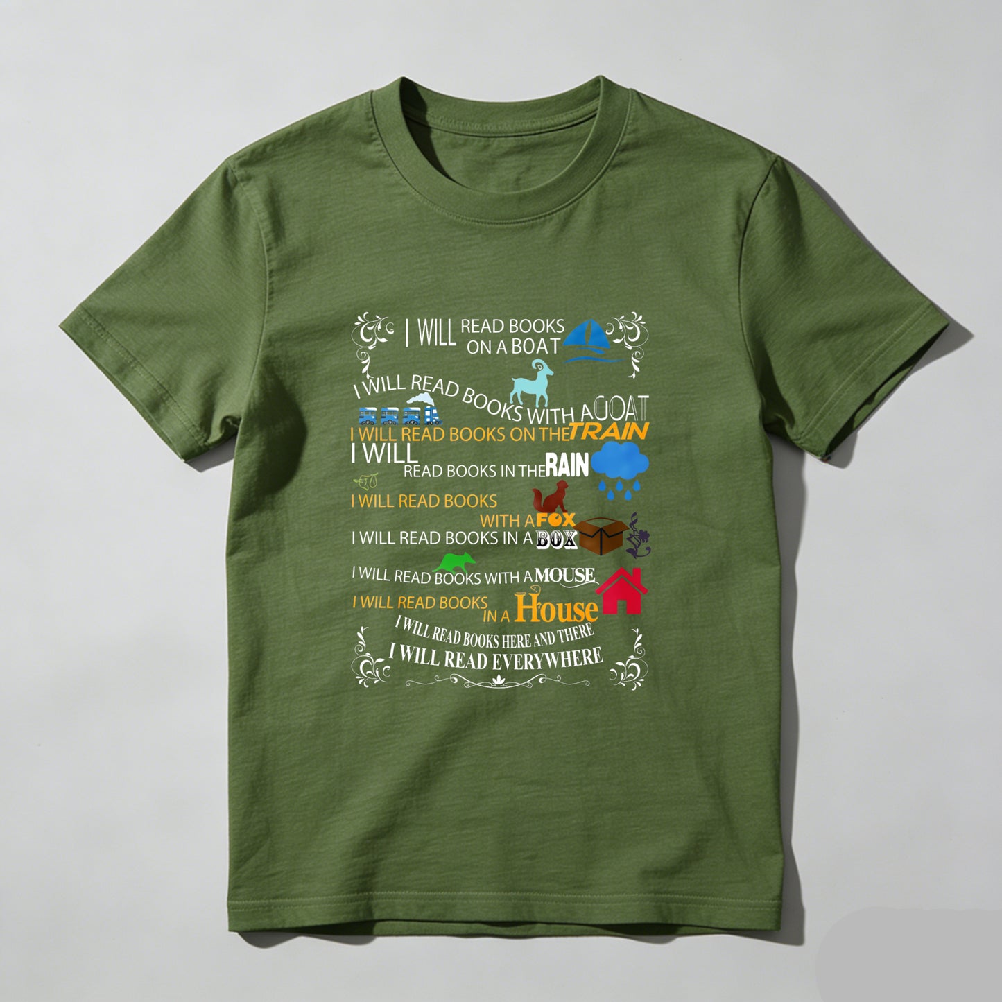 Wardrobecart I Will Read Books Everywhere Unisex Classic T-shirt