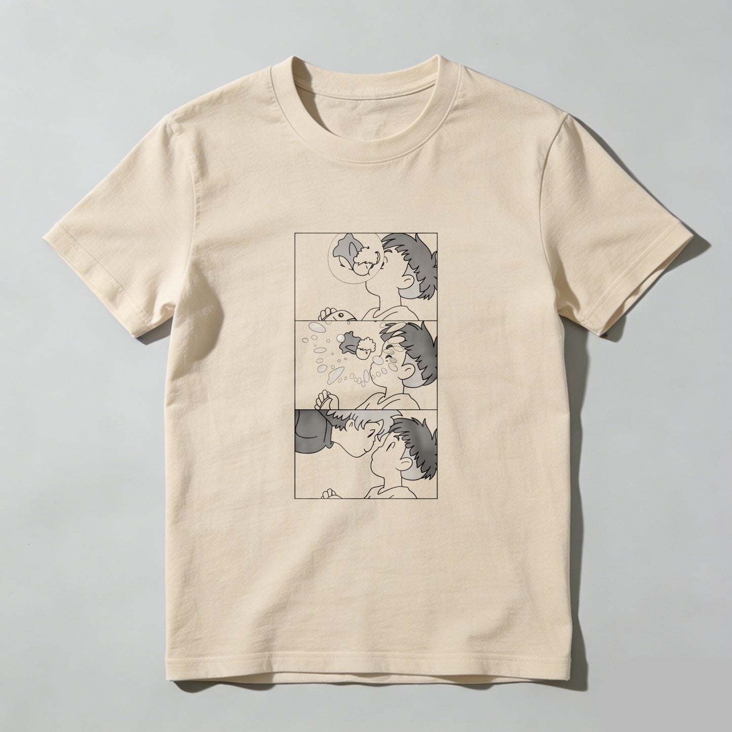 Abstract Artwork With Three Panels tshirt 100% cotton