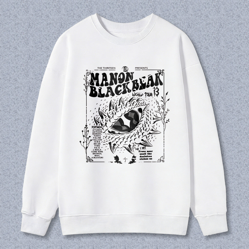 Wardrobecart Manon Blackbeak World Tour 3 Poster Design Unisex Classic Sweatshirt