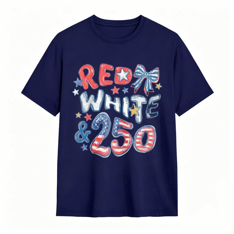 Red White and 250 Comfort Colors 4th of July T-shirt