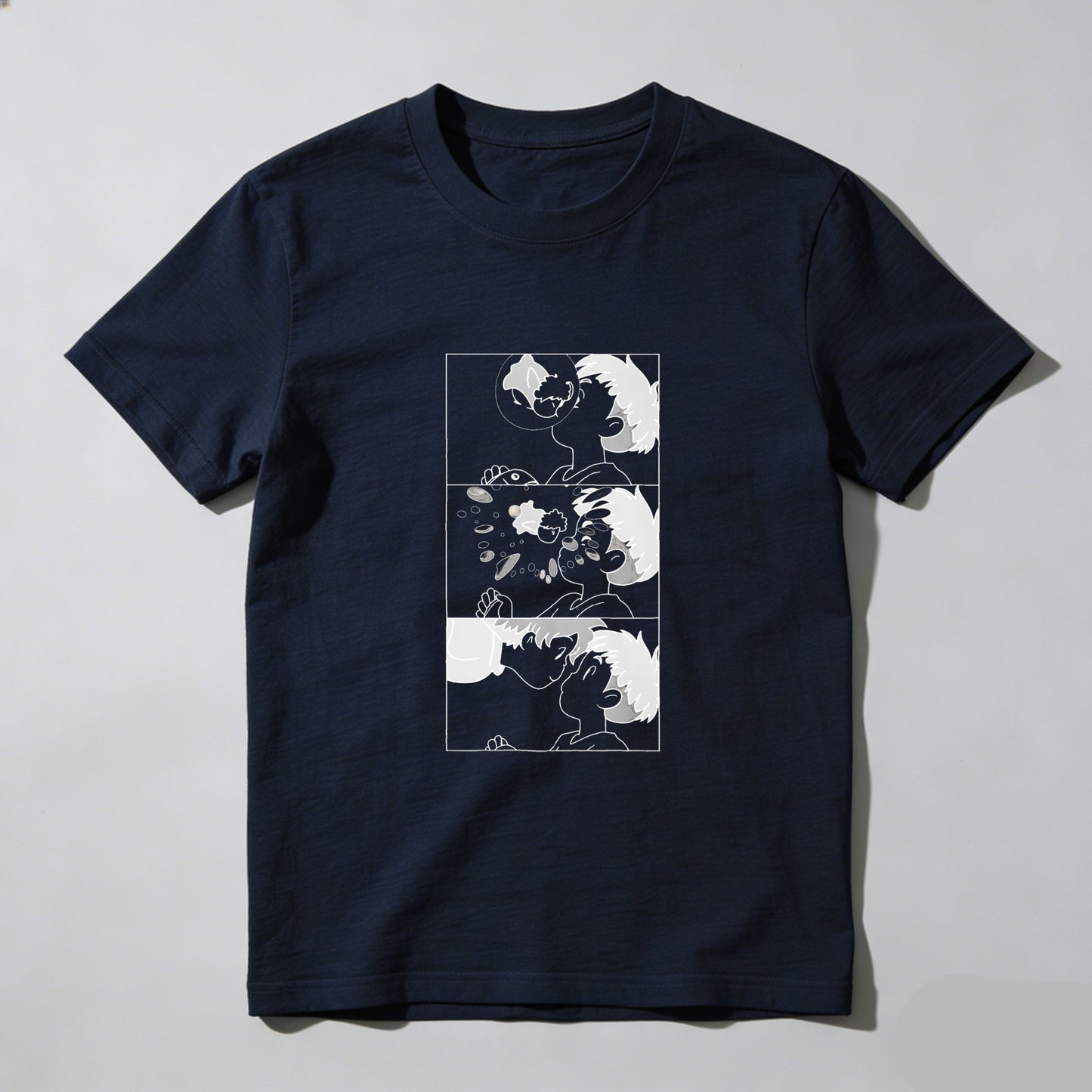 Abstract Artwork With Three Panels tshirt 100% cotton