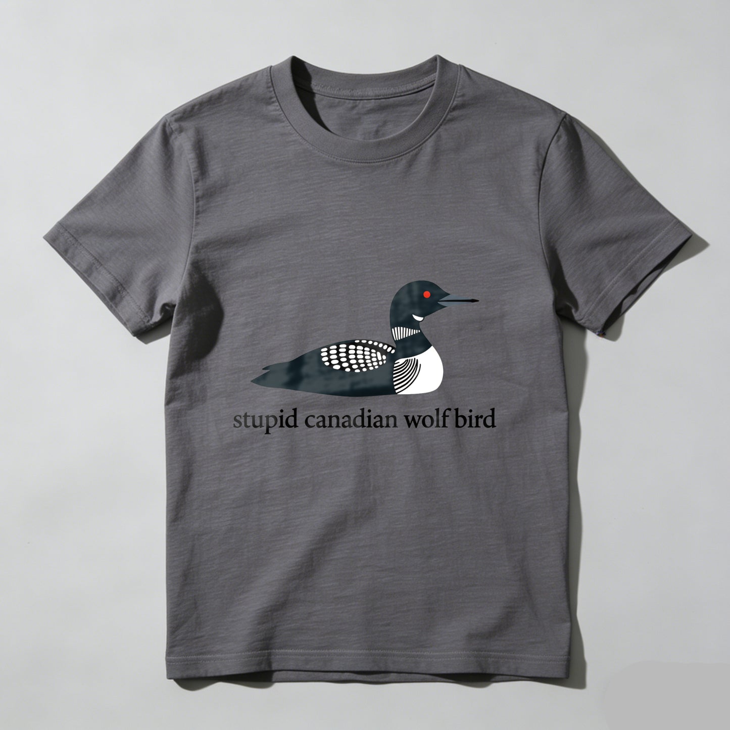 Wardrobecart Loon Bird With Checkered Wings And Red Eye Unisex Classic T-shirt