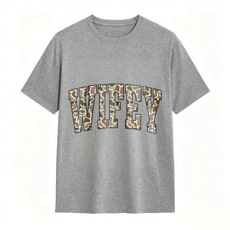 Comfort Colors Camouflage Wifey Shirt