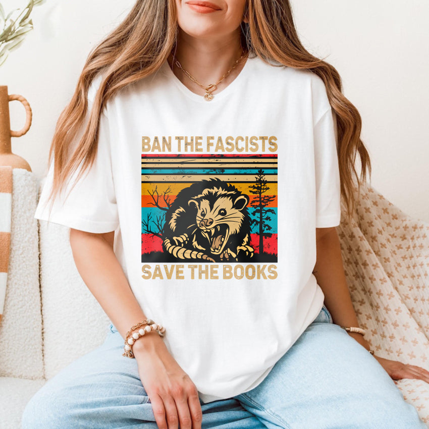 Wardrobecart Ban The Fascists Save The Books Unisex Classic T-shirt
