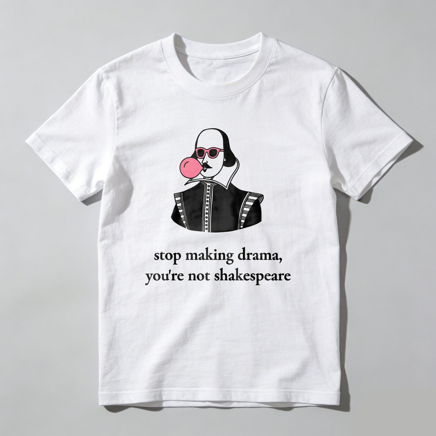 Wardrobecart Pink Bubblegum And Sunglasses Unisex Classic T-shirt