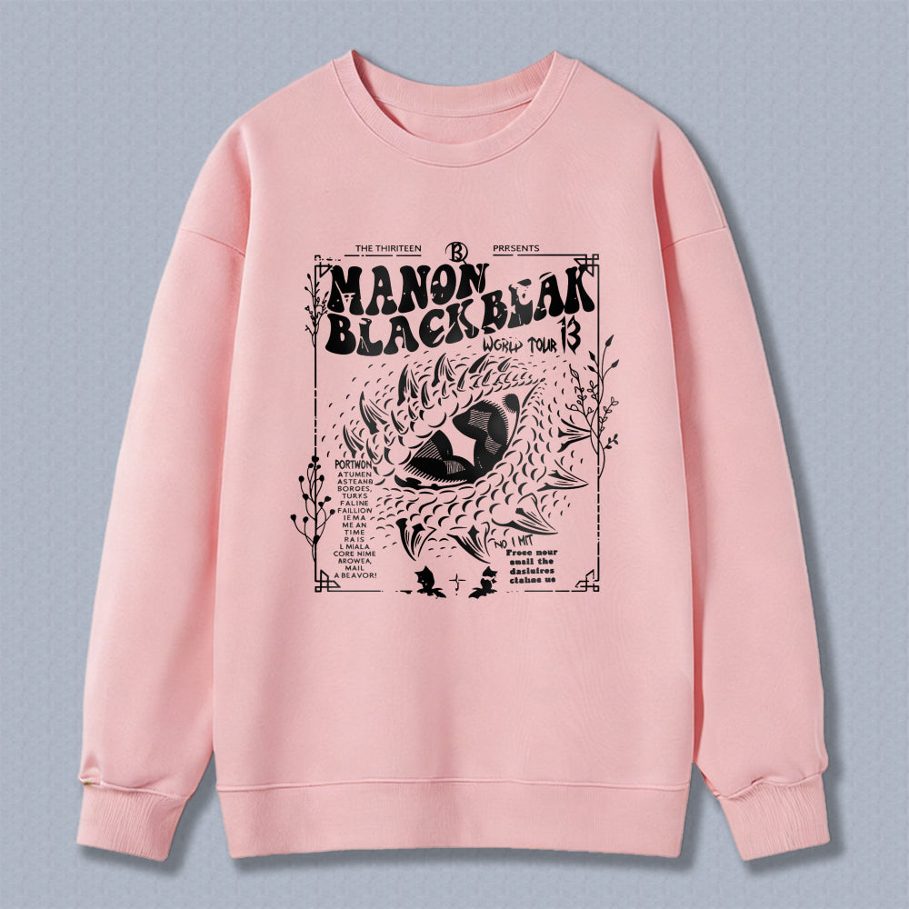 Wardrobecart Manon Blackbeak World Tour 3 Poster Design Unisex Classic Sweatshirt