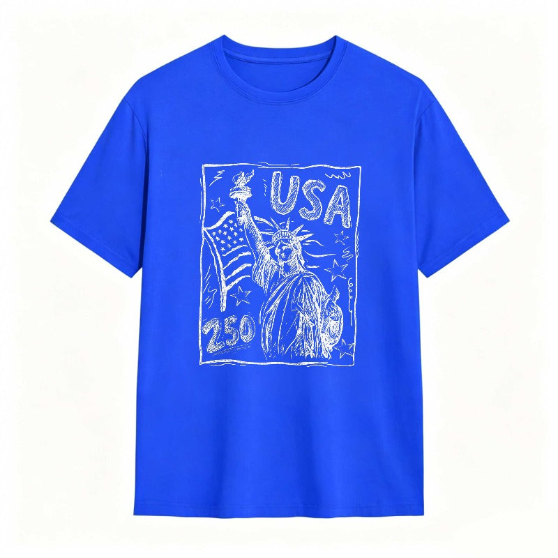 Statue Of Liberty Usa Flag 250 T-shirt