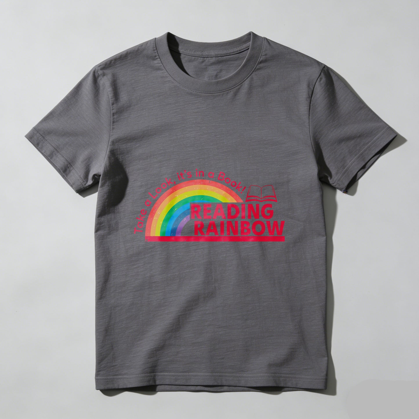 Wardrobecart Take A Look Its In A Book Reading Rainbow Unisex Classic T-shirt
