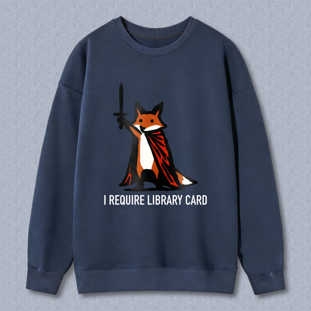 Wardrobecart Fox With Sword And Cape Unisex Classic Sweatshirt
