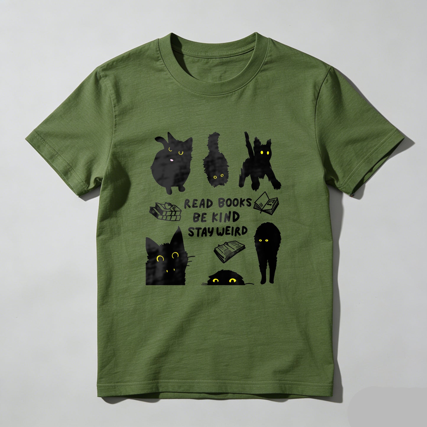 Wardrobecart Cats Books Kindness Weirdest Reading Fun Unisex Classic T-shirt