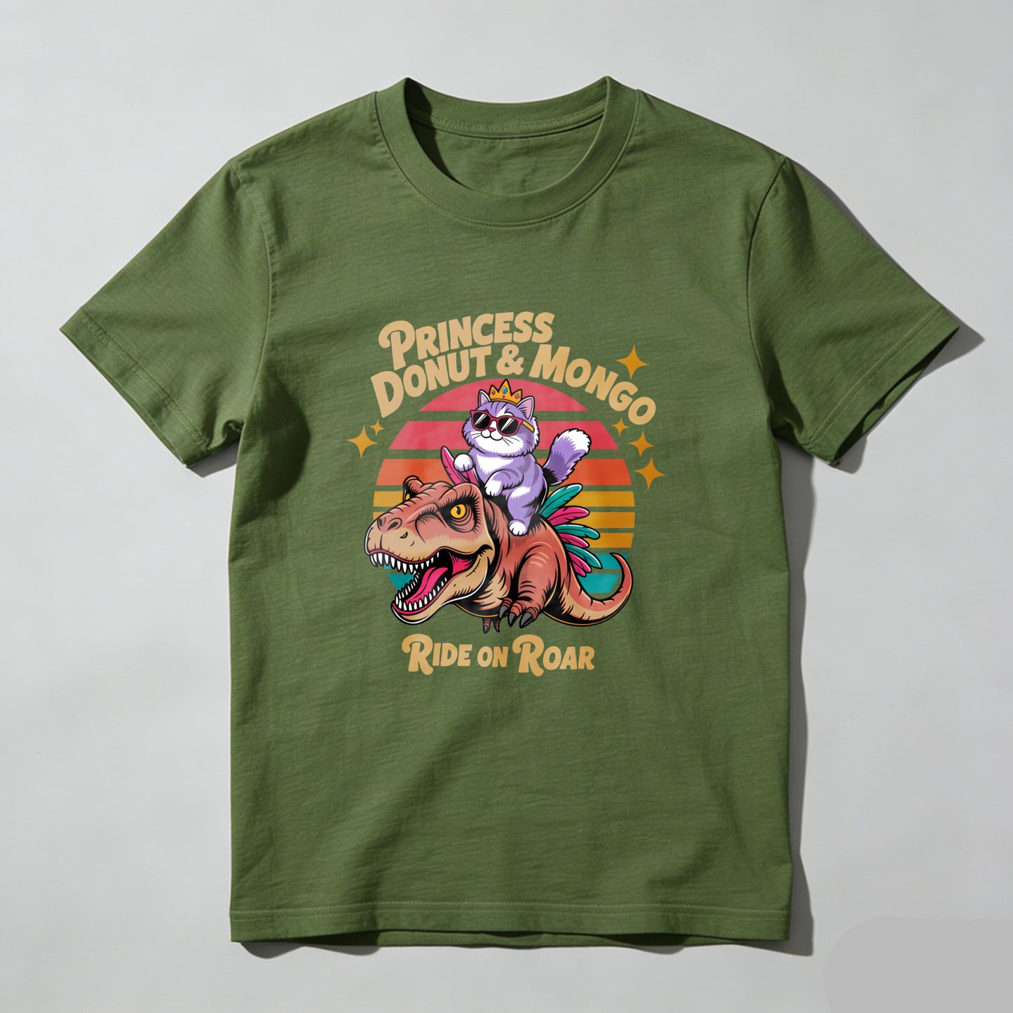 Wardrobecart Princess Donut And Mongo Ride On Roar Unisex Classic T-shirt