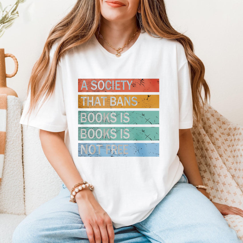 Wardrobecart A Society That Bans Books Is Not Free Unisex Classic T-shirt