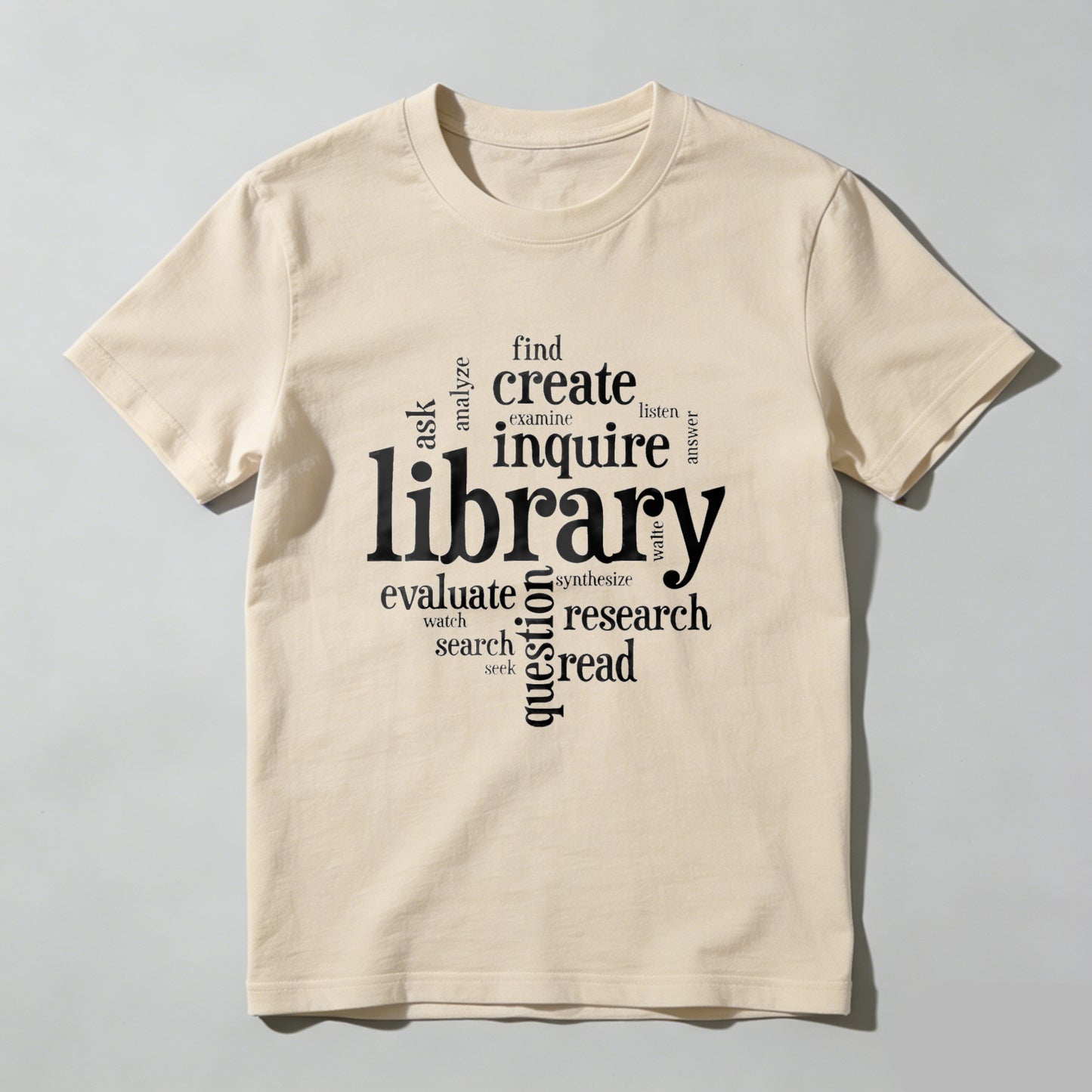 Wardrobecart Library Inquire Research Read Create Evaluate Ask Find Unisex Classic T-shirt