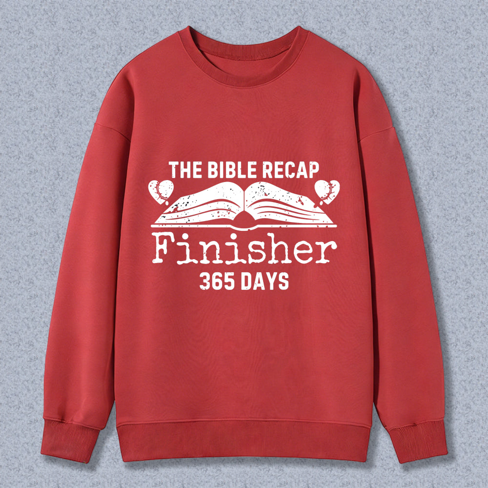 Wardrobecart The Bible Recap Finisher 365 Days Unisex Classic Sweatshirt
