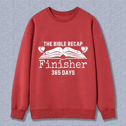 Wardrobecart The Bible Recap Finisher 365 Days Unisex Classic Sweatshirt