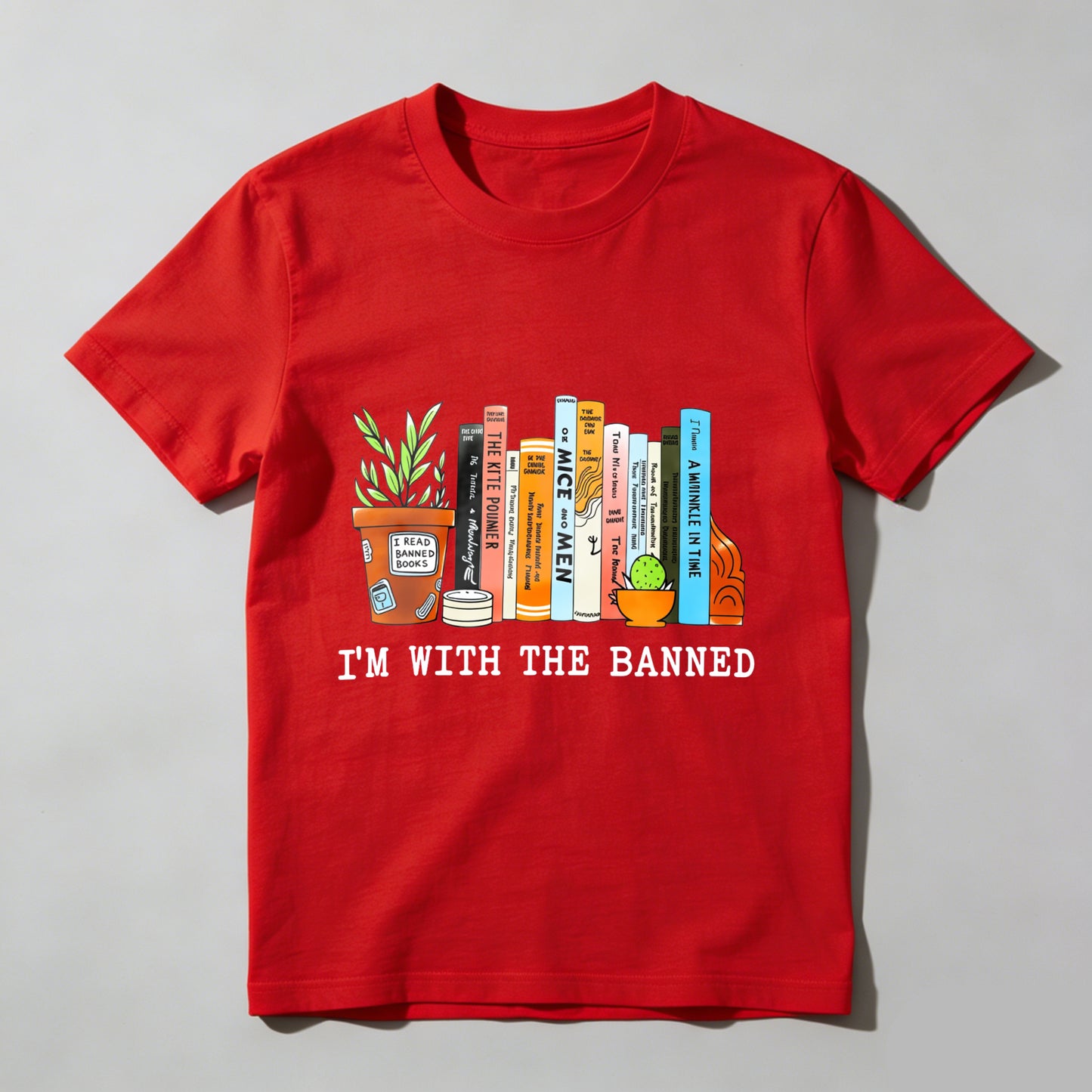 Wardrobecart I'm With The Banned Books Shelf Unisex Classic T-shirt