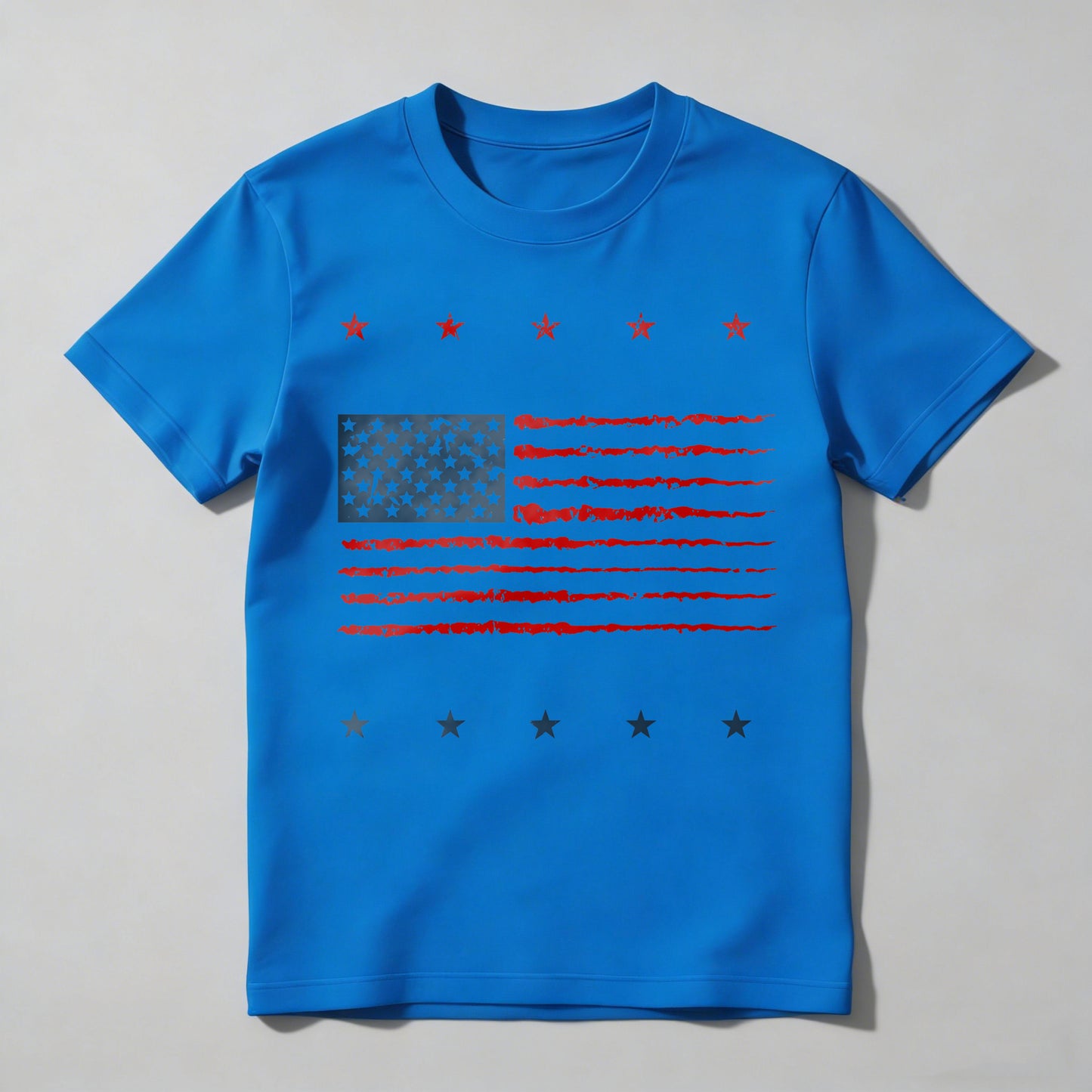 American Flag Design With Stars And Stripes T-shirt