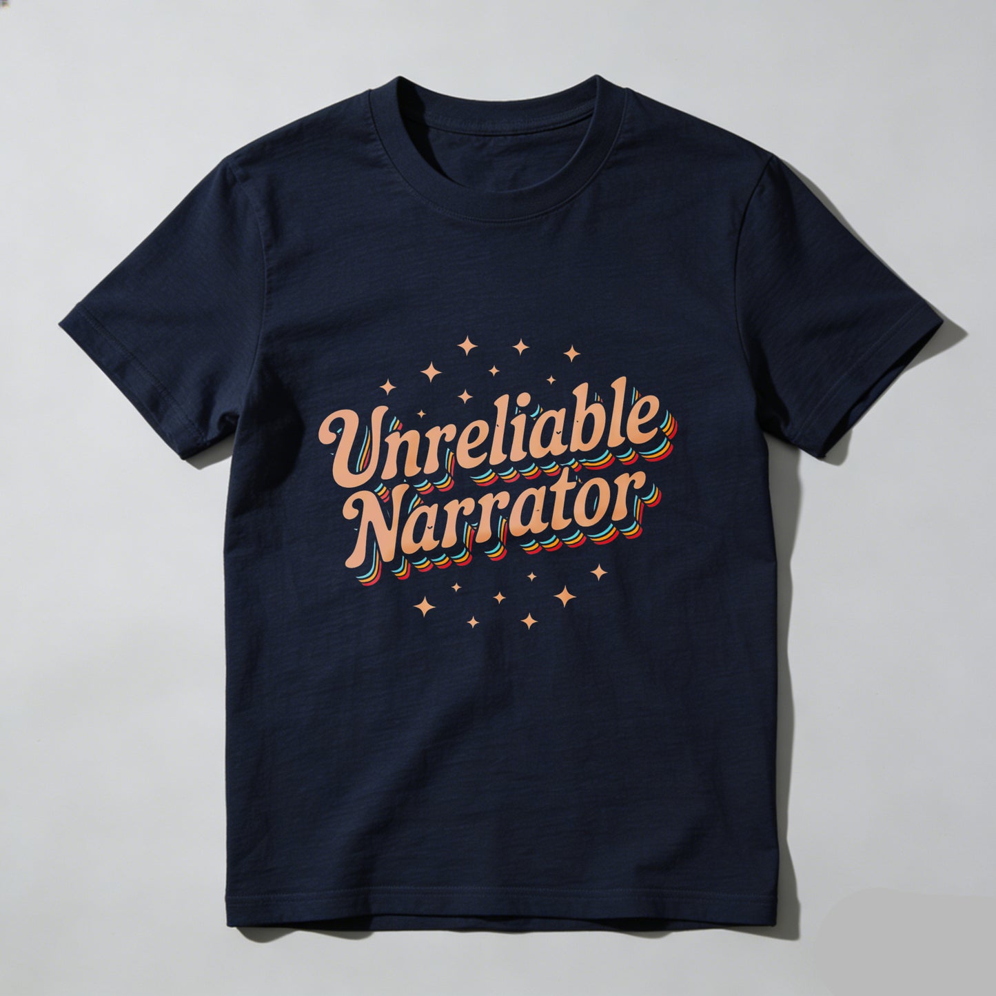 Wardrobecart Unreliable Narrator With Star Accents Unisex Classic T-shirt