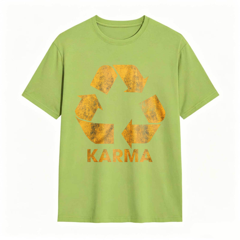 Vintage Karma Recycler Funny Motivational Graphic Tee