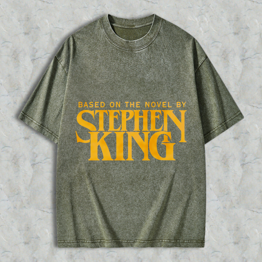 Wardrobecart Stephen King Based On The Novel By Unisex Washed T-shirt