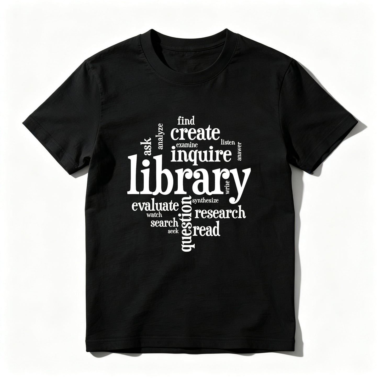 Wardrobecart Library Inquire Research Read Evaluate Create Find Ask Unisex Classic T-shirt