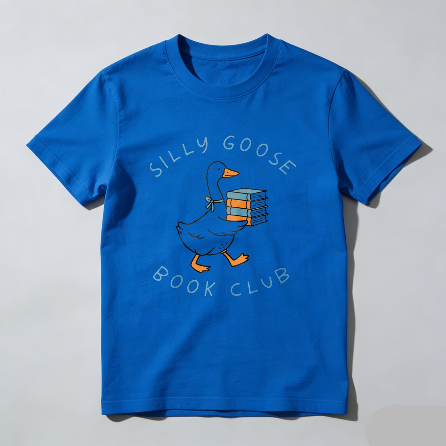 Wardrobecart Silly Goose Book Club Duck With Books Unisex Classic T-shirt