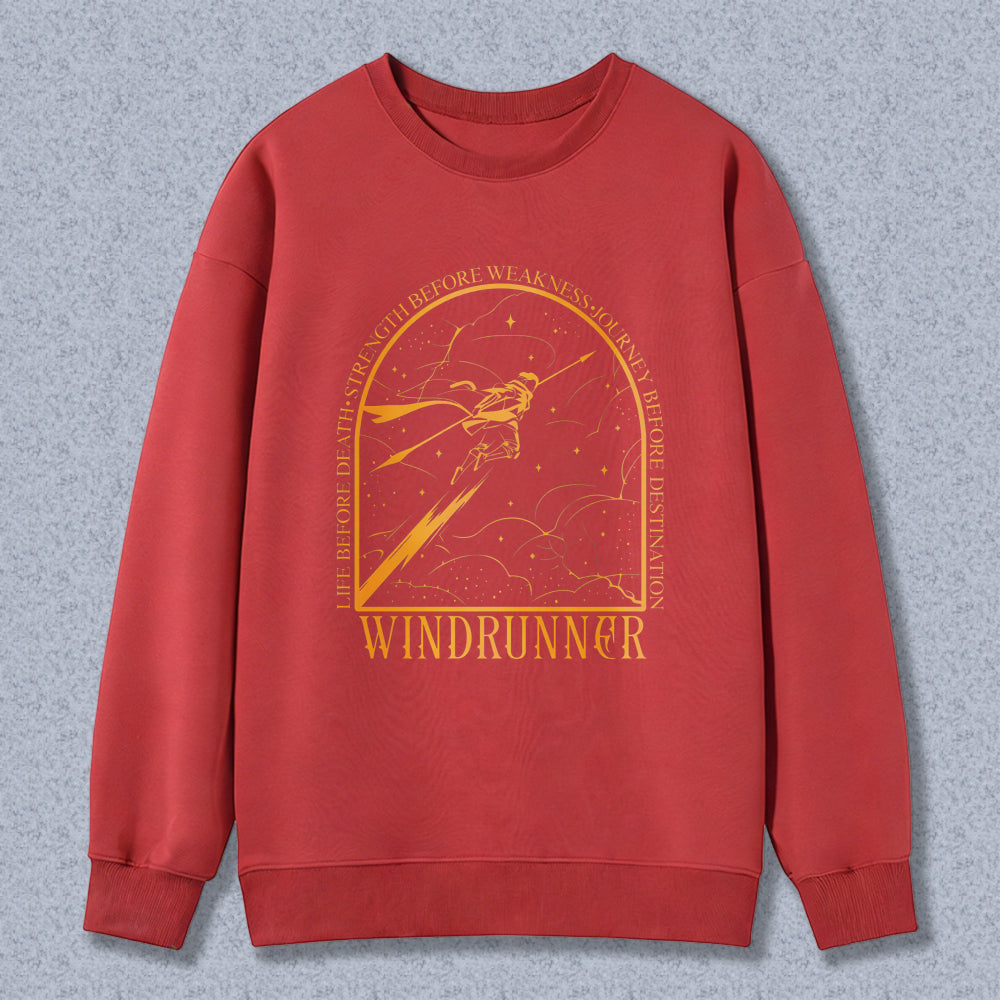 Wardrobecart Windrunner Sky Adventure With Mountain And Clouds Design Unisex Classic Sweatshirt