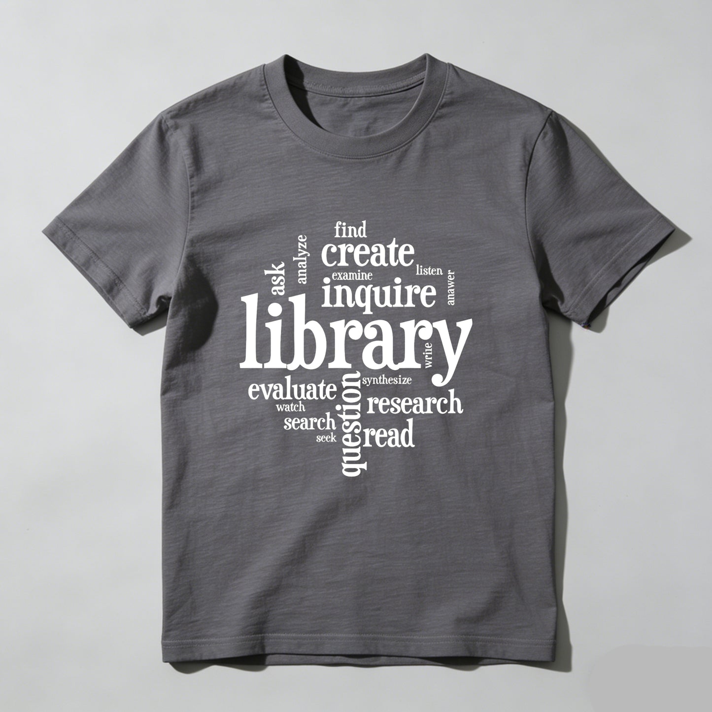 Wardrobecart Library Inquire Research Read Evaluate Create Find Ask Unisex Classic T-shirt